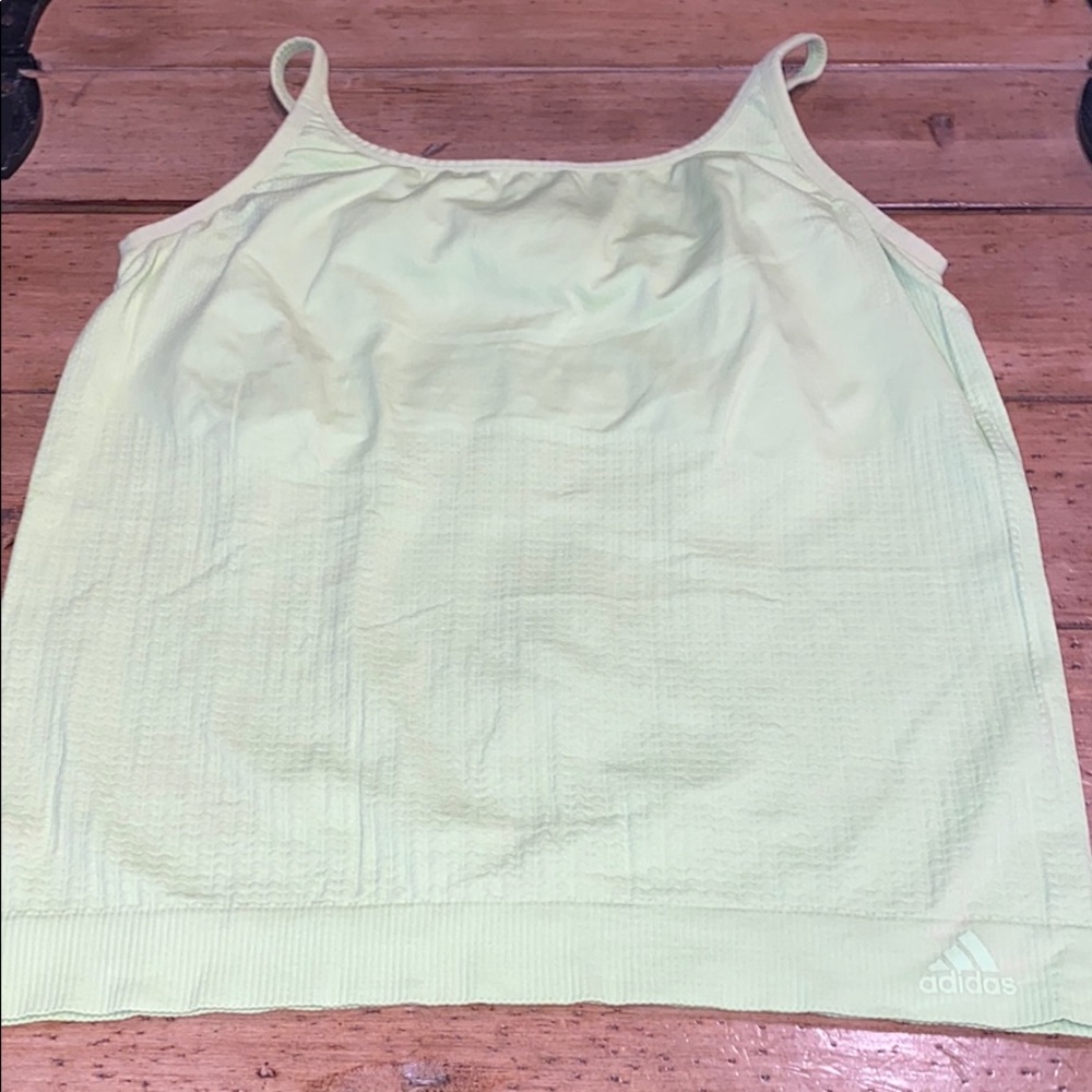 Adidas neon athletic tank